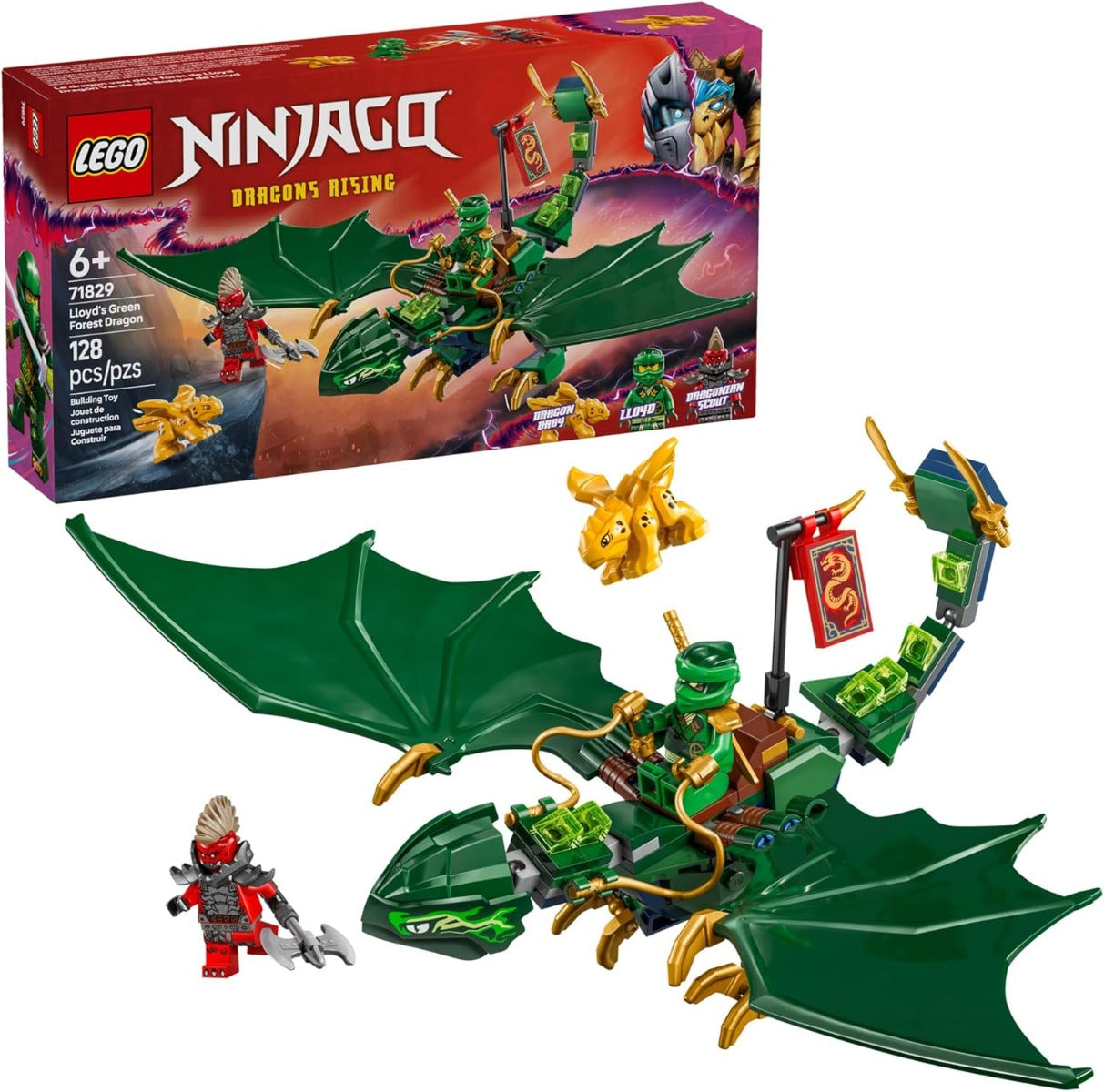 NINJAGO DRAGÓN VERDE DEL BOSQUE DE LLOYD 71829