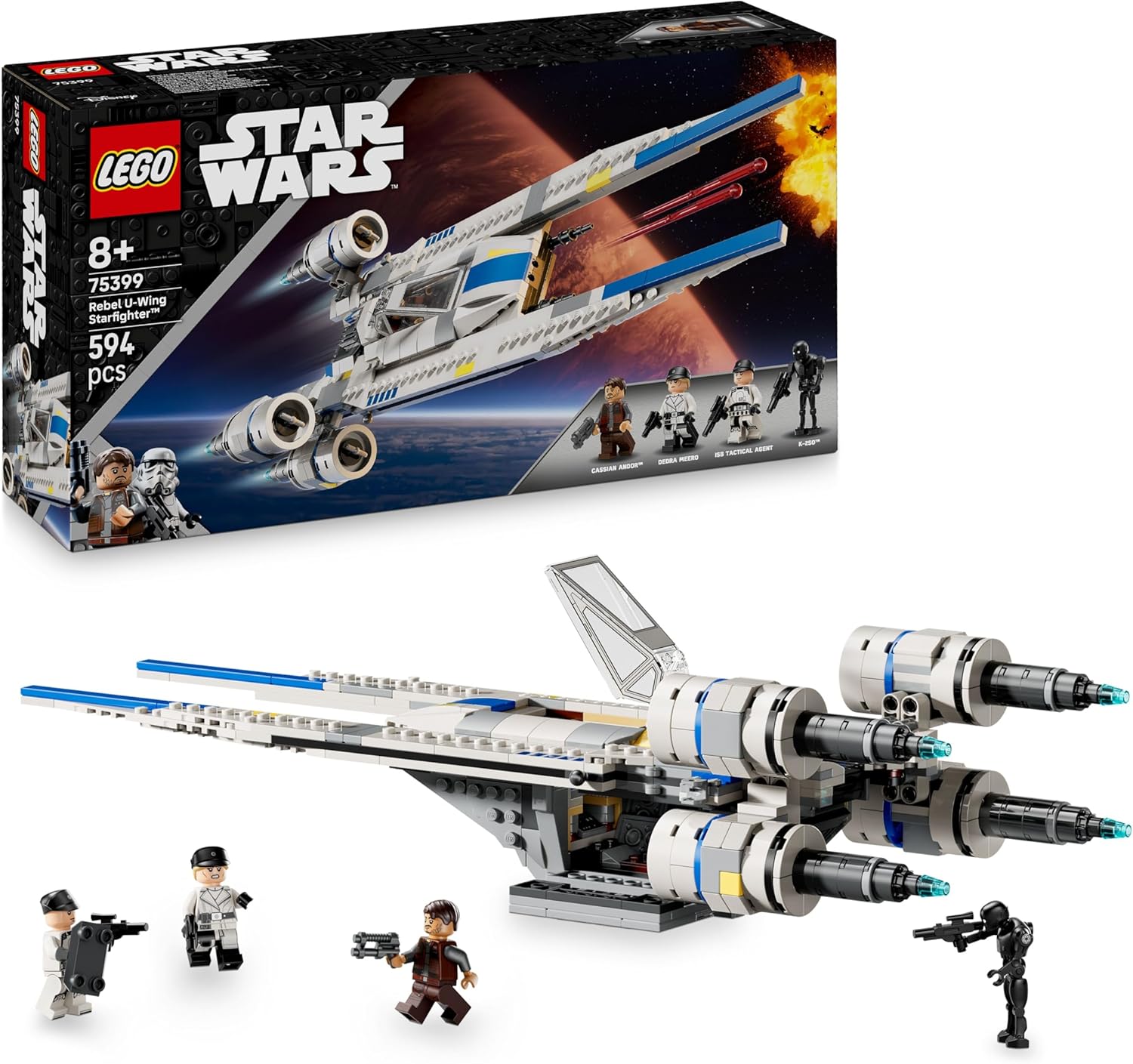 STAR WARS CAZA ESPACIAL REBELDE U-WING 75399