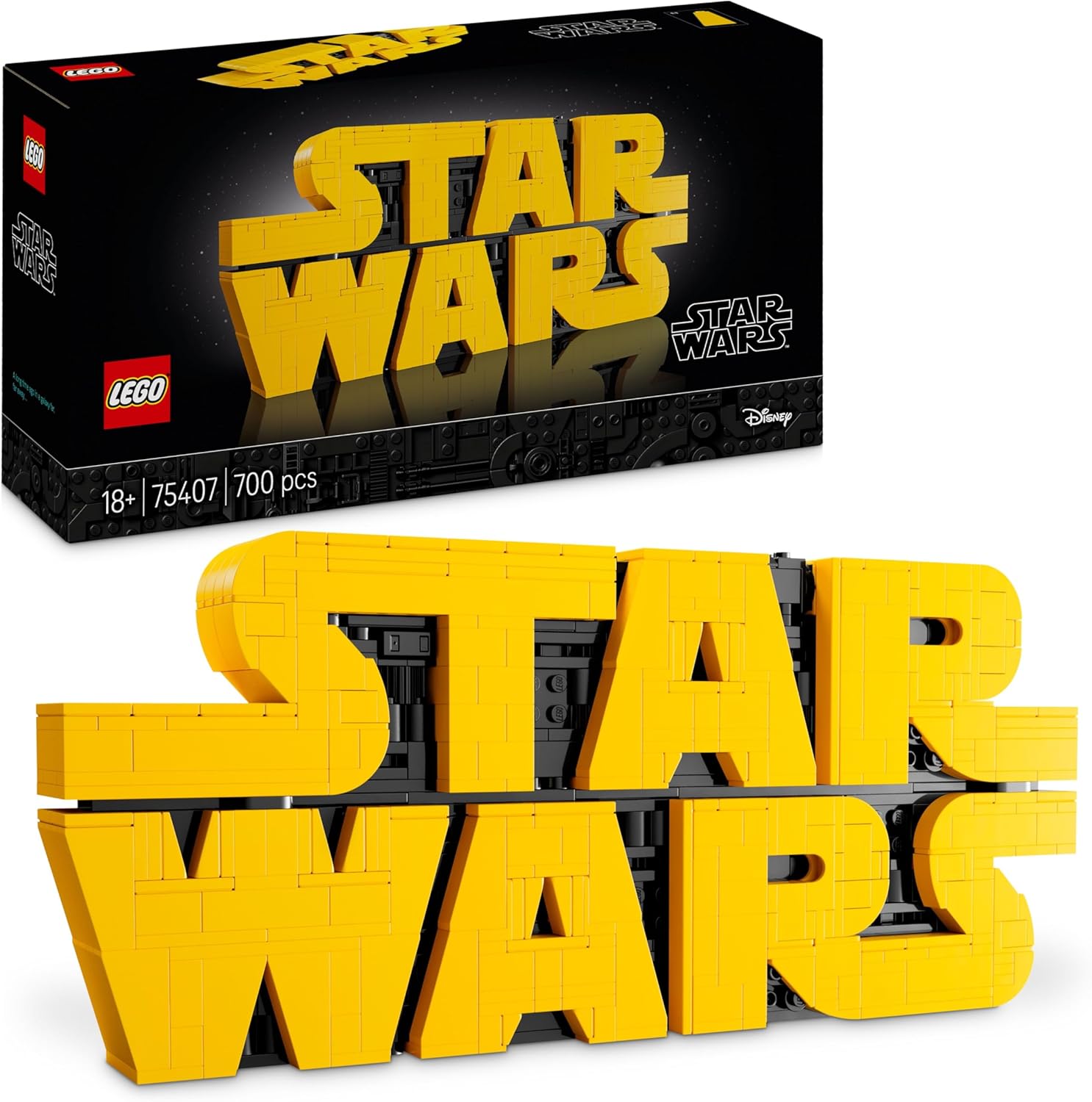 STAR WARS LOGOTIPO PARA CONSTRUIR 75407