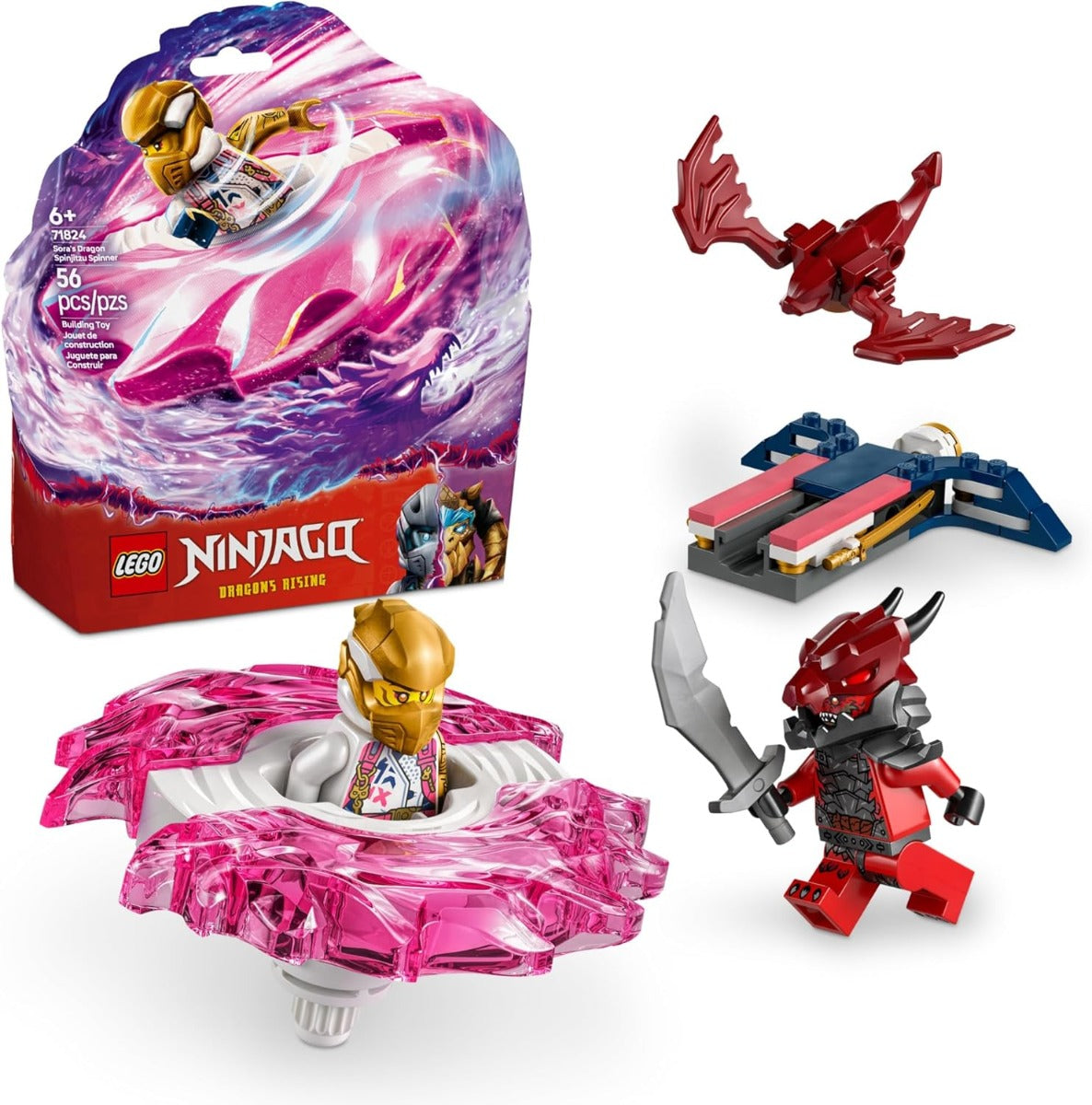 NINJAGO SPINNER DE SPINJITZU DEL DRAGÓN DE SORA 71824