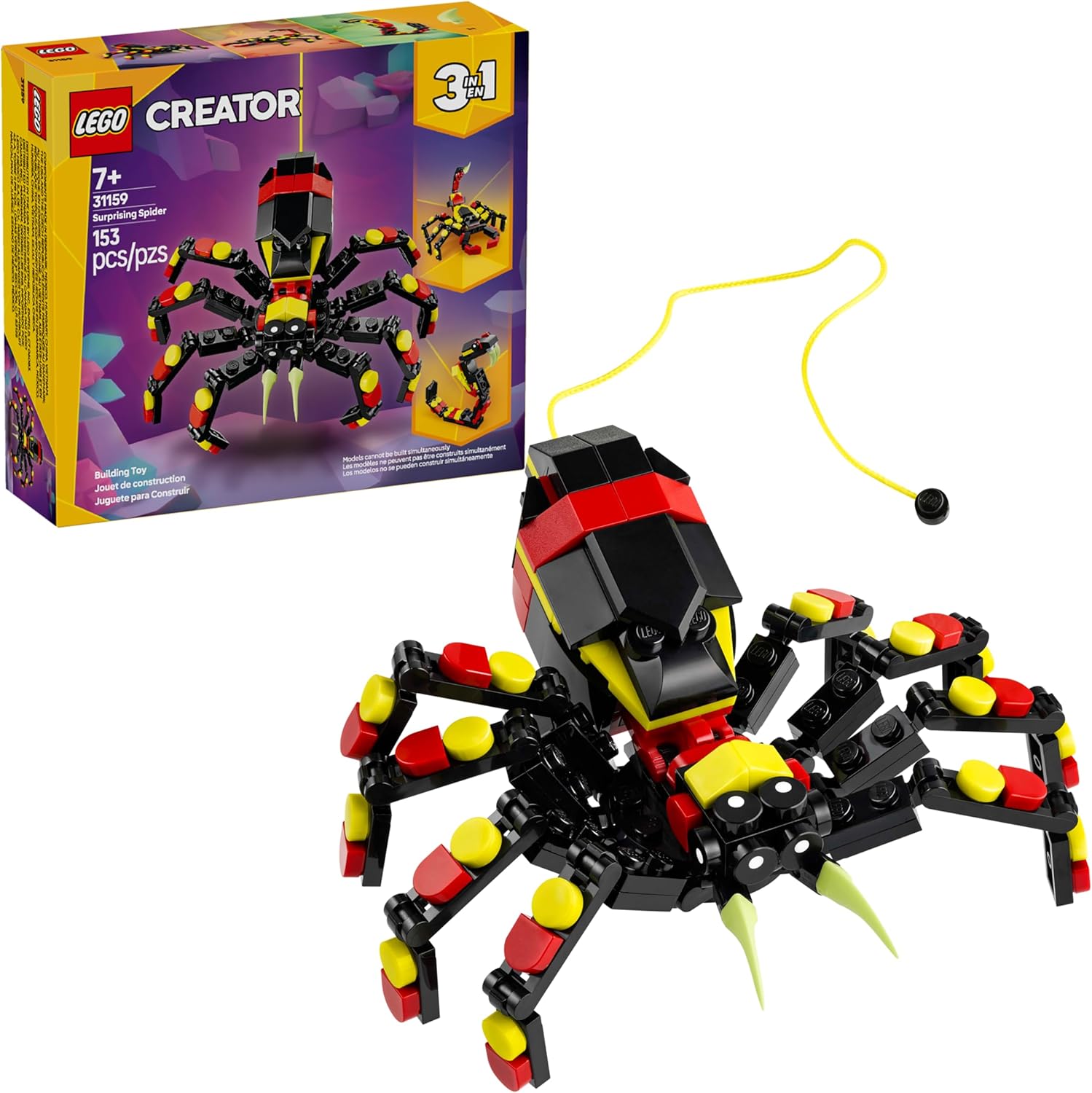LEGO® Creator 3en1 Fauna Salvaje: Araña Misteriosa 31159