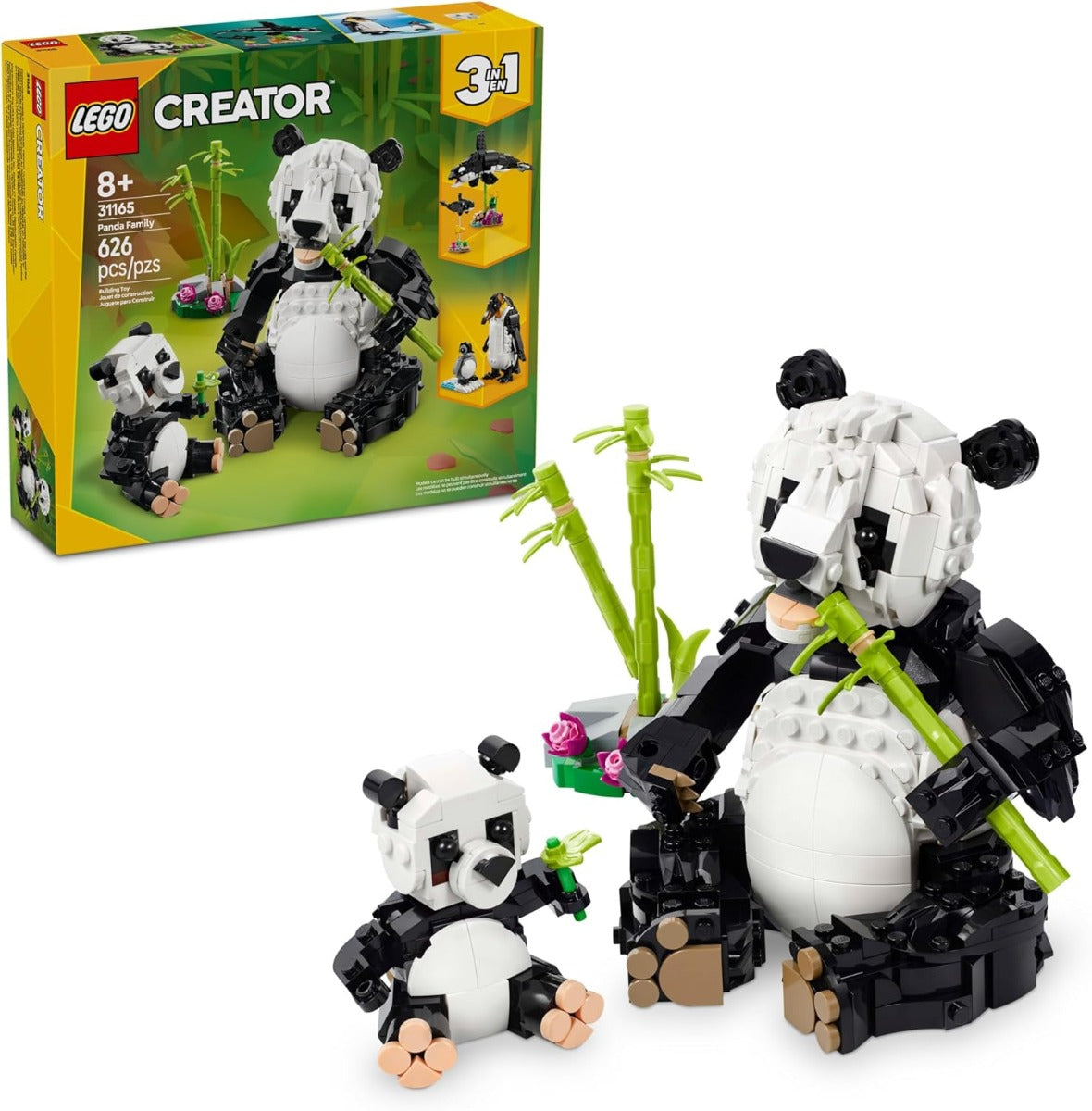 CREATOR 3 EN 1 FAUNA SALVAJE: FAMILIA DE PANDAS 31165