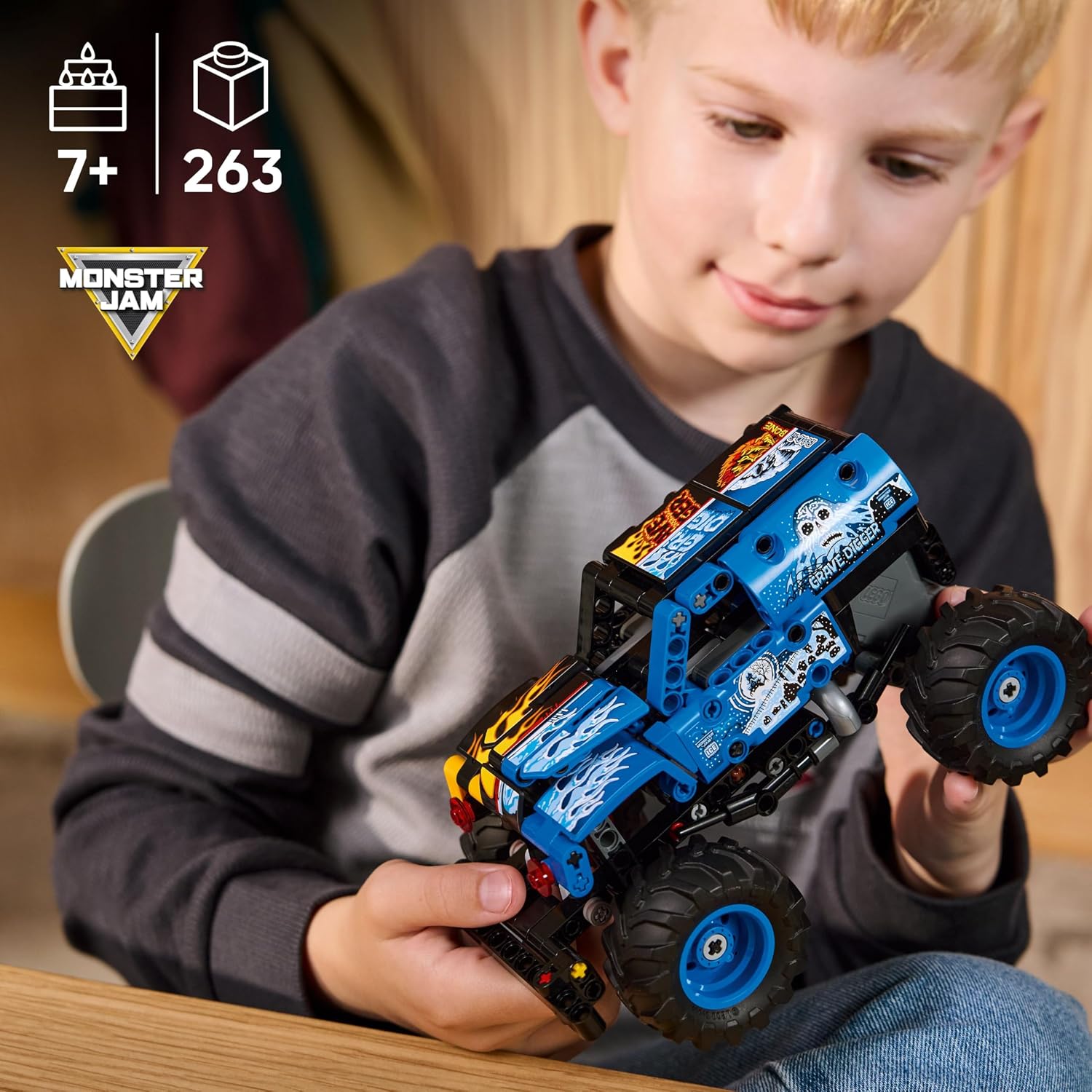 TECHNIC MONSTER JAM GRAVE DIGGER  FUEGO Y HIELO 42219