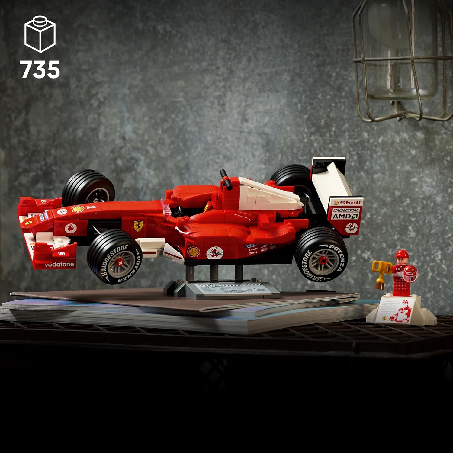 ICONO LEGO FERRARI F2004 Y MICHAEL SCHUMACHER 11375