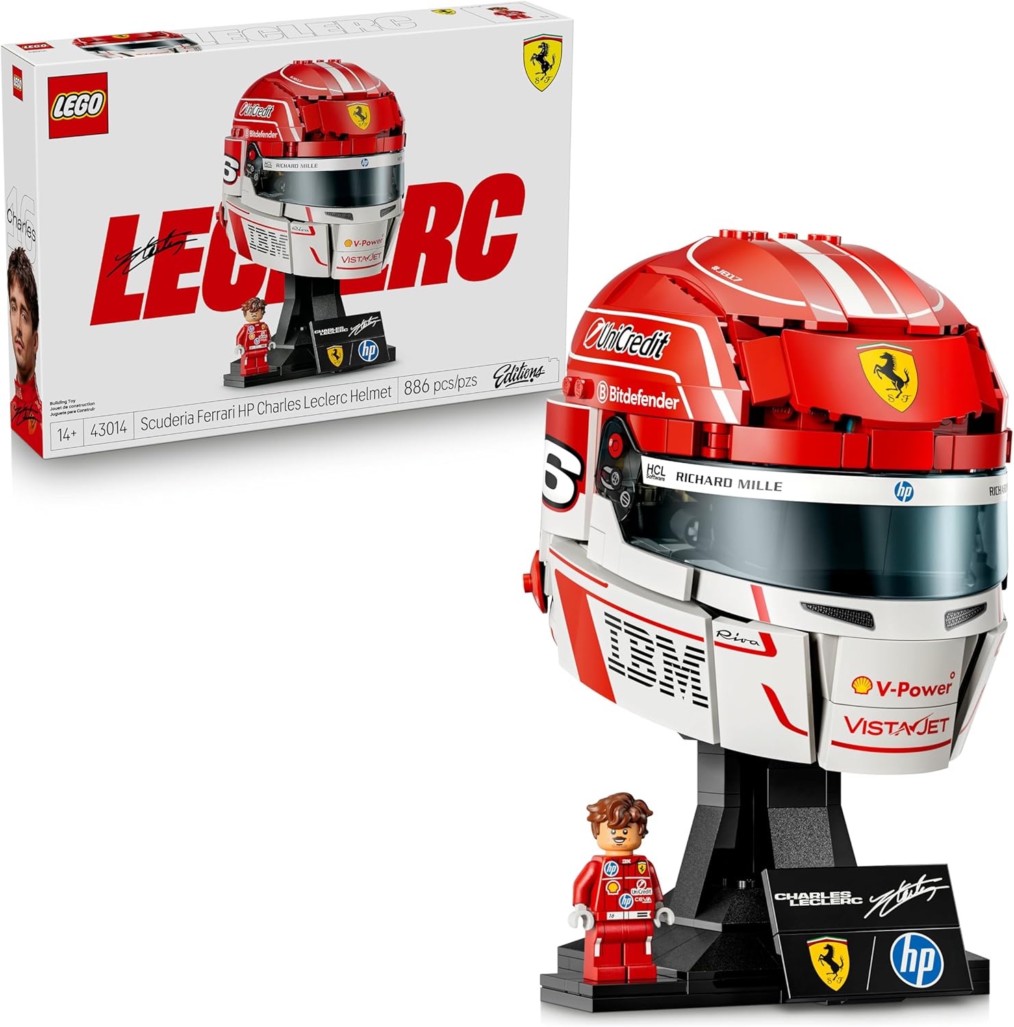 EDITIONS F1 SCUDERIA FERRARI HP: CASCO DE CHARLES LECLERC 43014