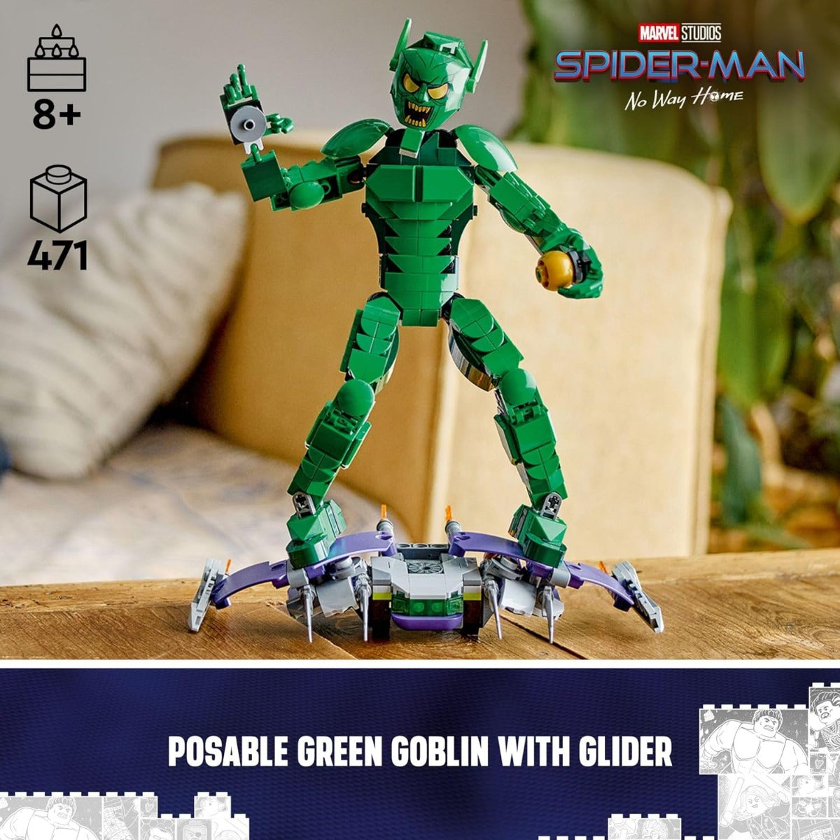 SUPER HEROES Green Goblin Buildable Figure 76284