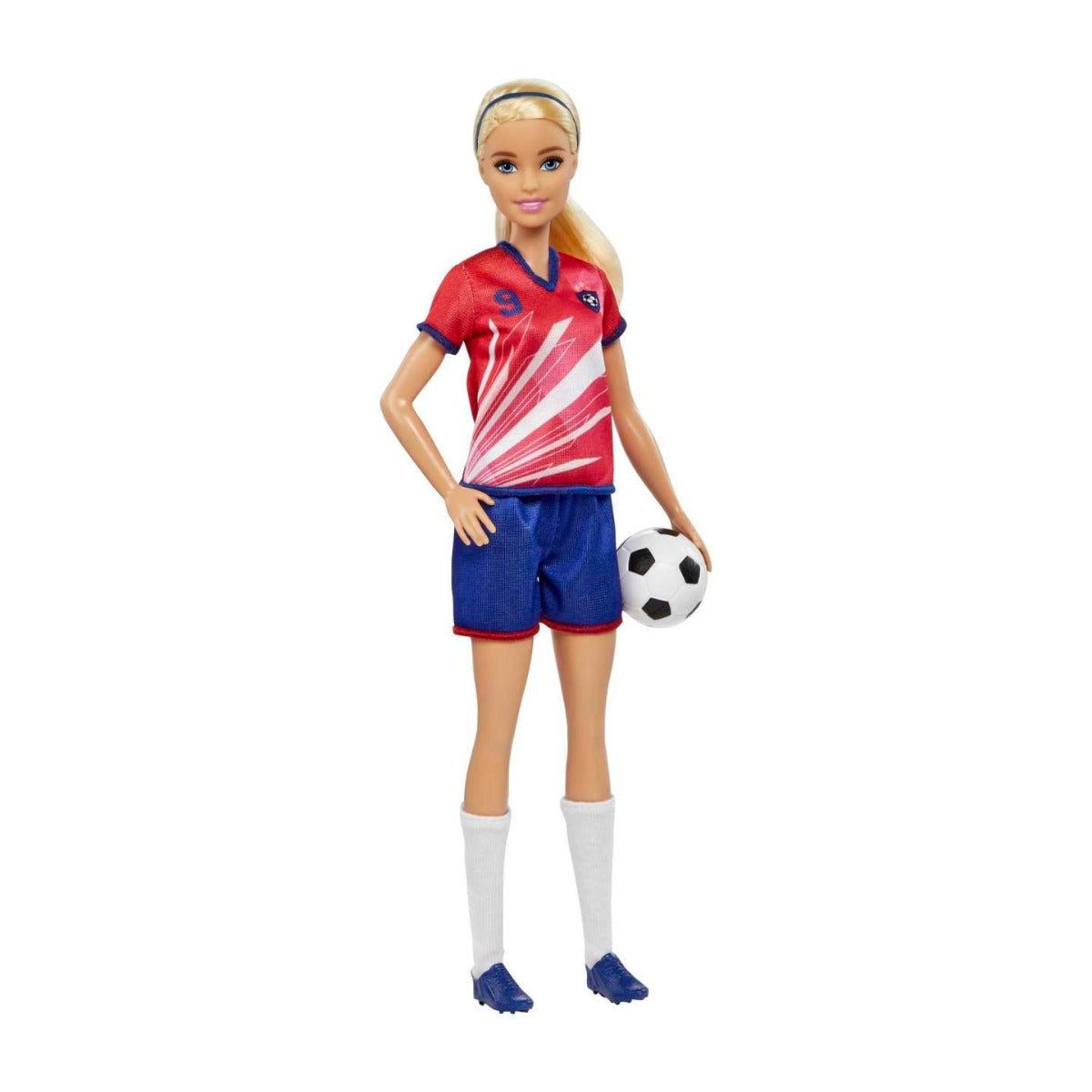 Barbie Professions Soccer Player Red Shirt HCN17