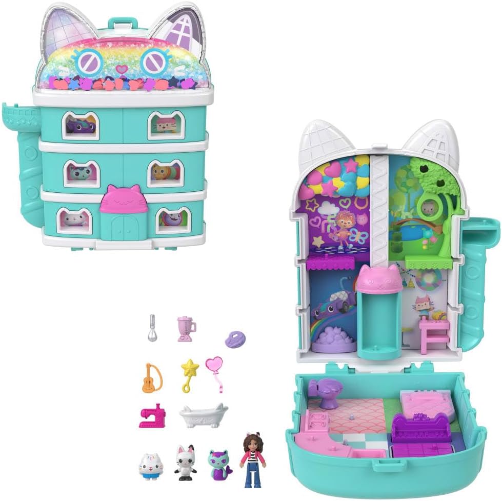 POLLY POCKET SET DE JUEGO COMPACTO GABBY'S DOLLHOUSE  JFV02