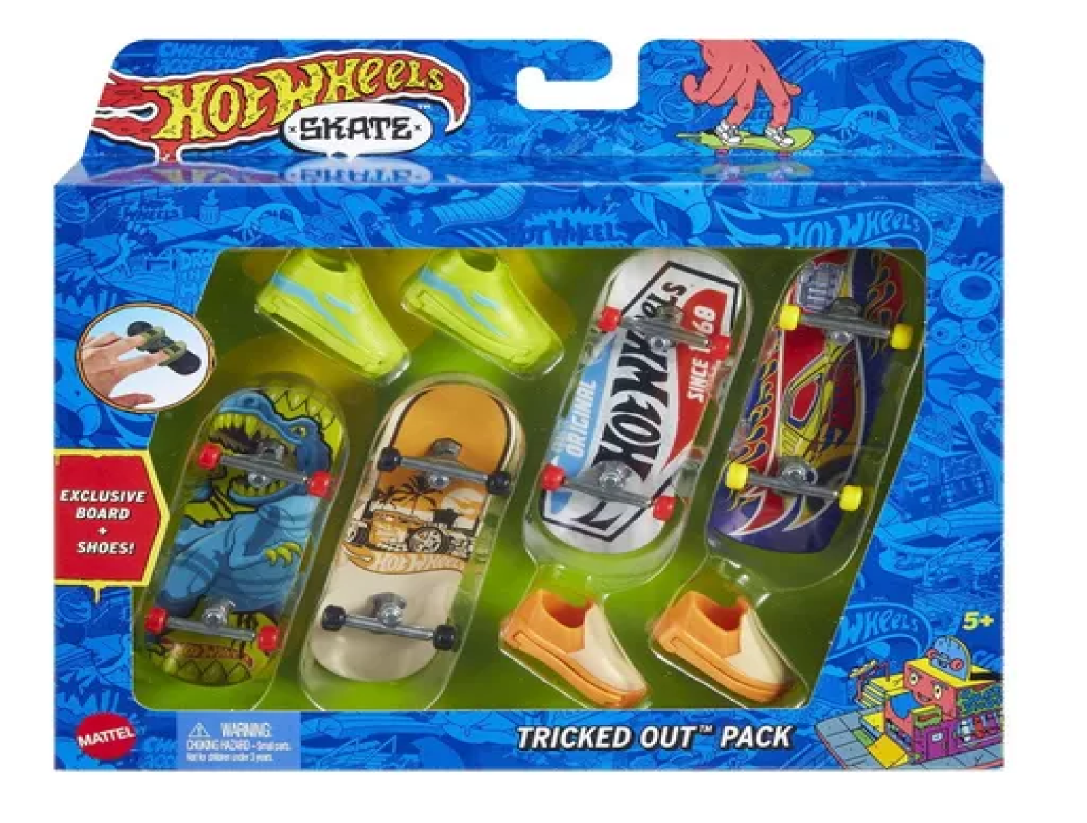 Hot Wheels Skate Pack with Surprise Sneakers HGT84