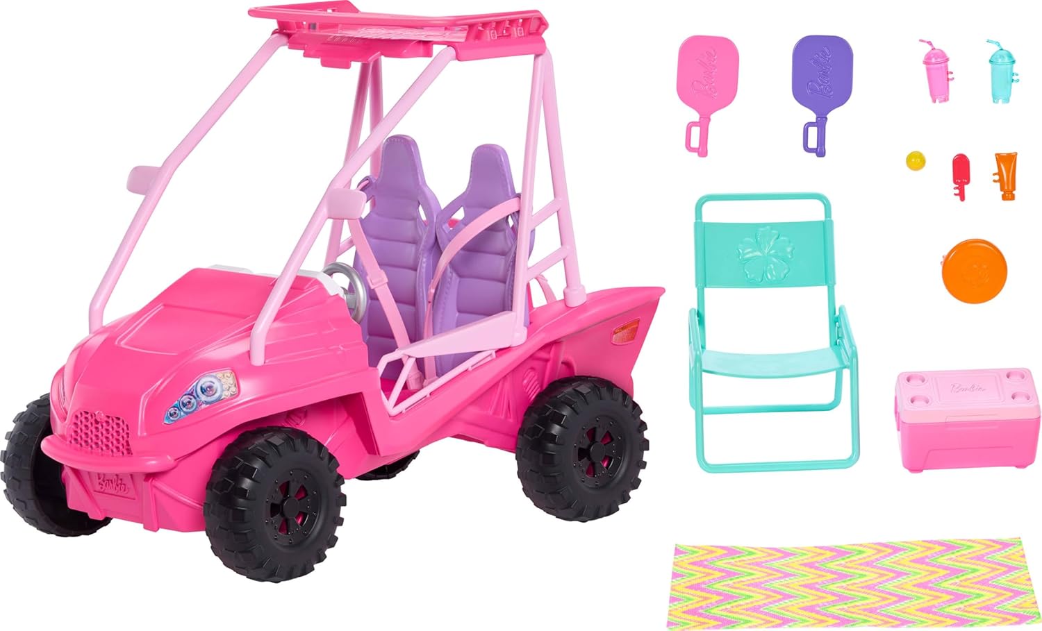 BARBIE DETECTIVES EN LA PLAYA VEHÍCULO BUGGY DE PLAYA    JFV68