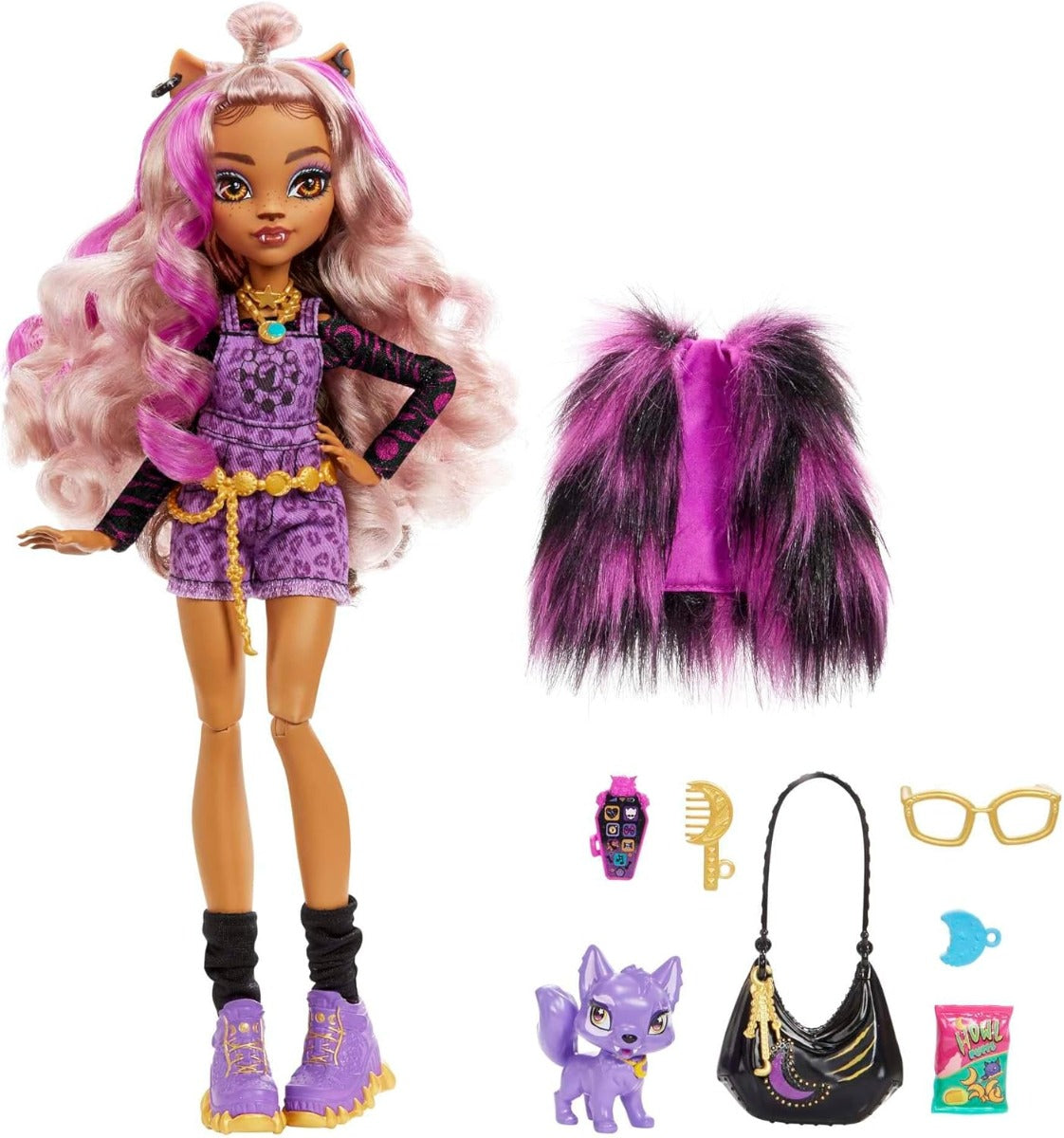 Monster High Clawdeen with accessories HHK52