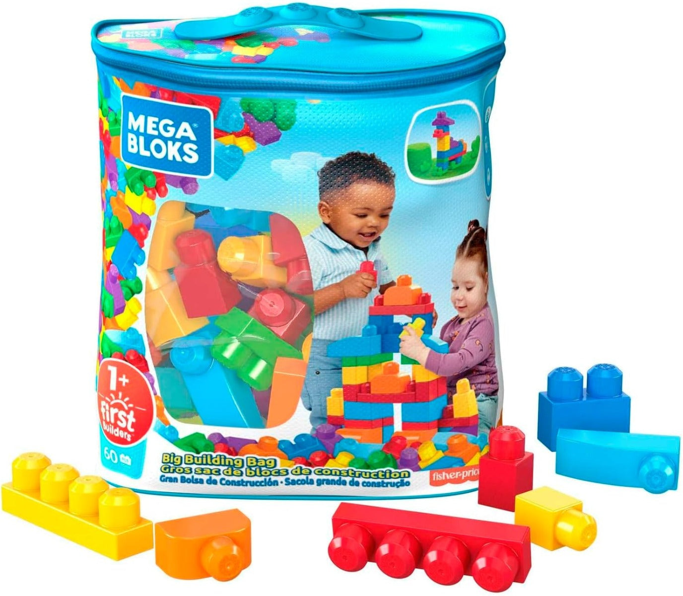 Mega Bloks Classic Building Bag 60 pieces DCH55