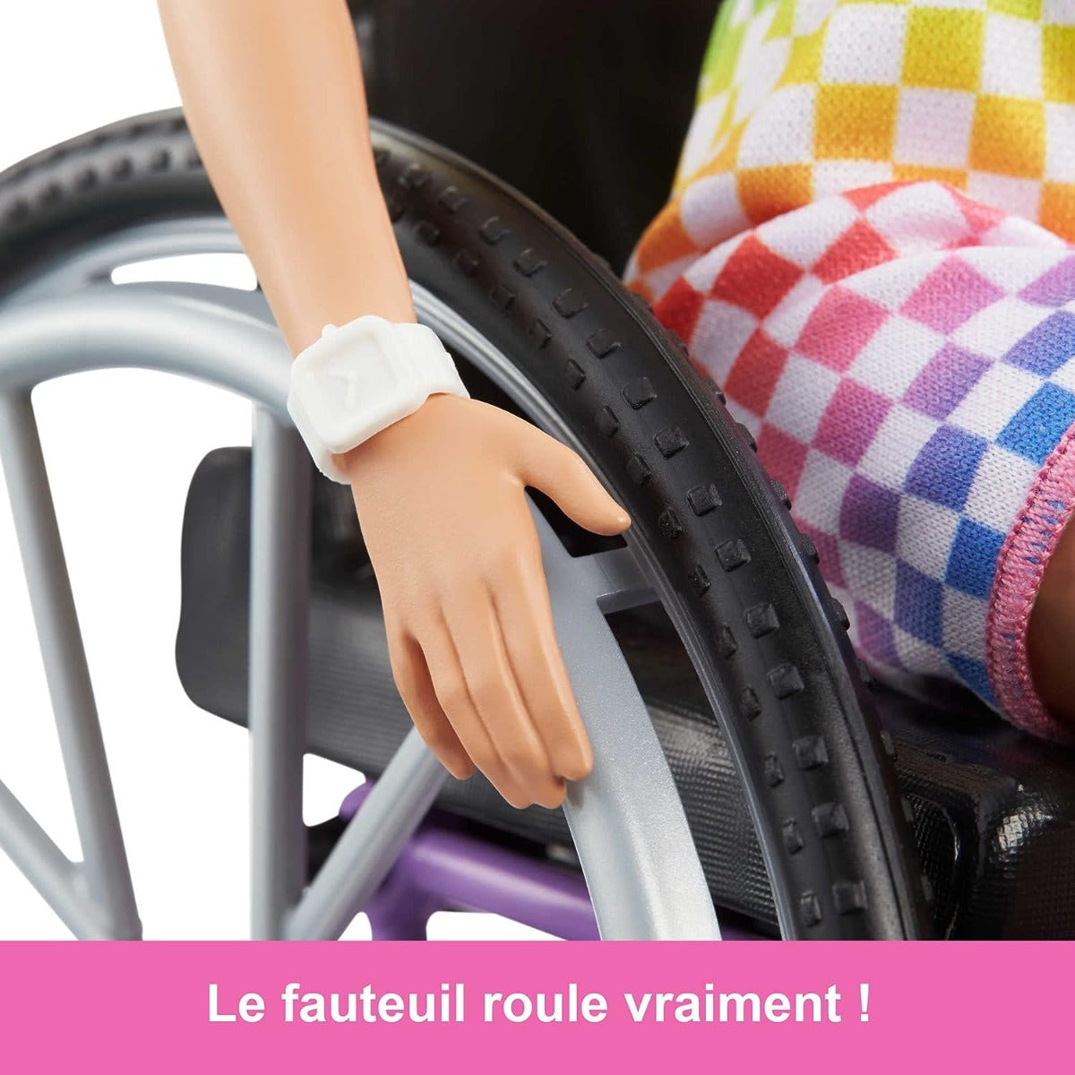 Barbie Fashionista Doll Purple Wheelchair