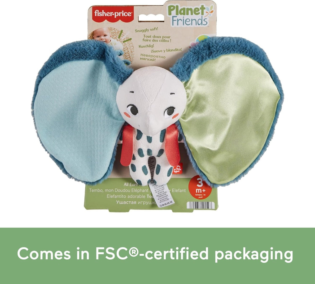 Fisher-Price Baby Juguete para Bebés Elefante Orejitas Amorosas