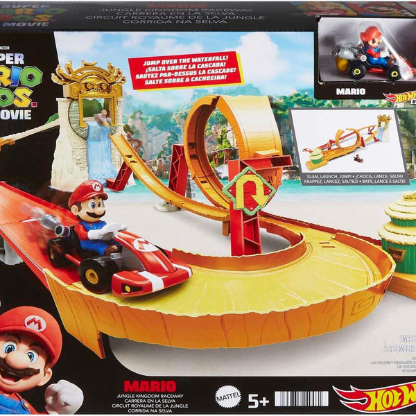 Hot Wheels Mario Kart Pista de Juguete Carrera en la Selva
