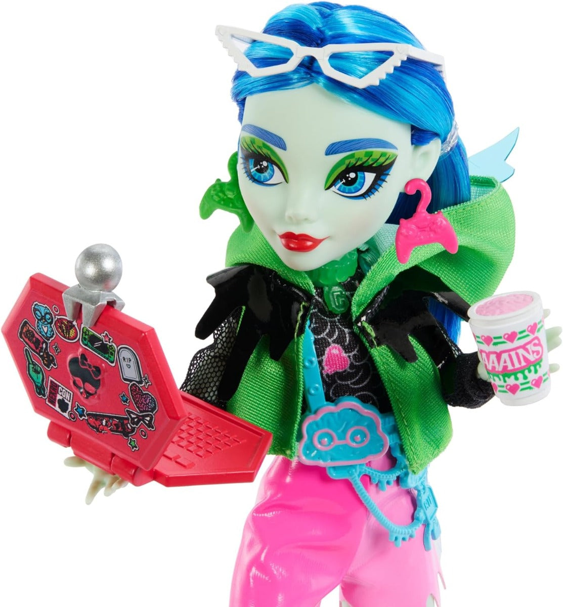 Monster High Skulltimates Secrets Sustos Neón Ghoulia HNF81