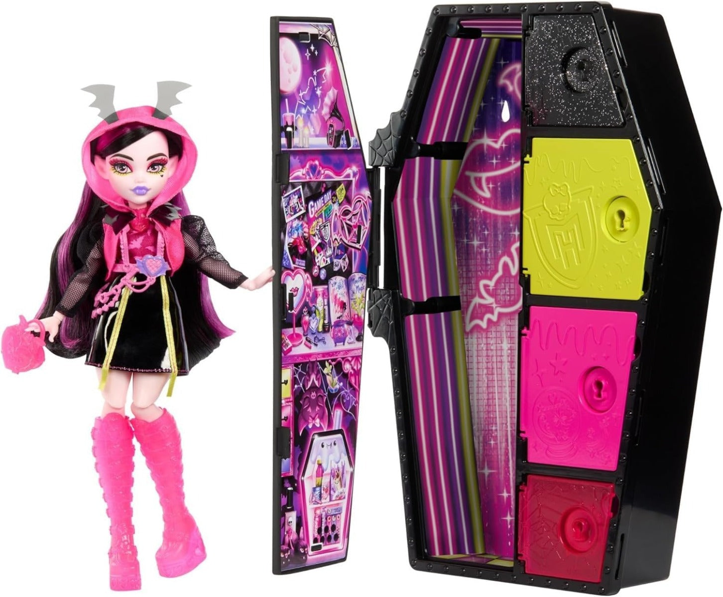 Monster High Skulltimates Secrets Scare Neon Draculaura HNF78