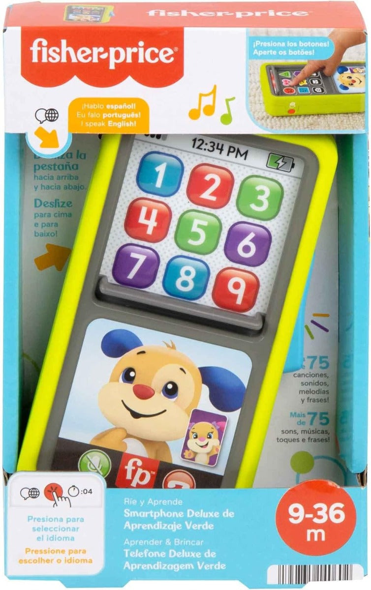 Fisher-Price Laugh &amp; Learn Deluxe Learning Smartphone Green