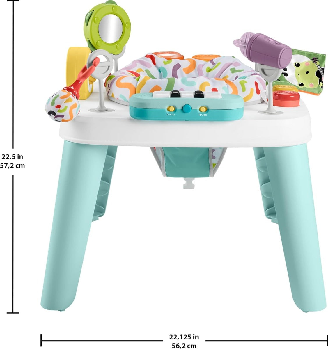 Fisher-Price Baby Toy Activity Center 3-in-1 Musical Hits HNR23