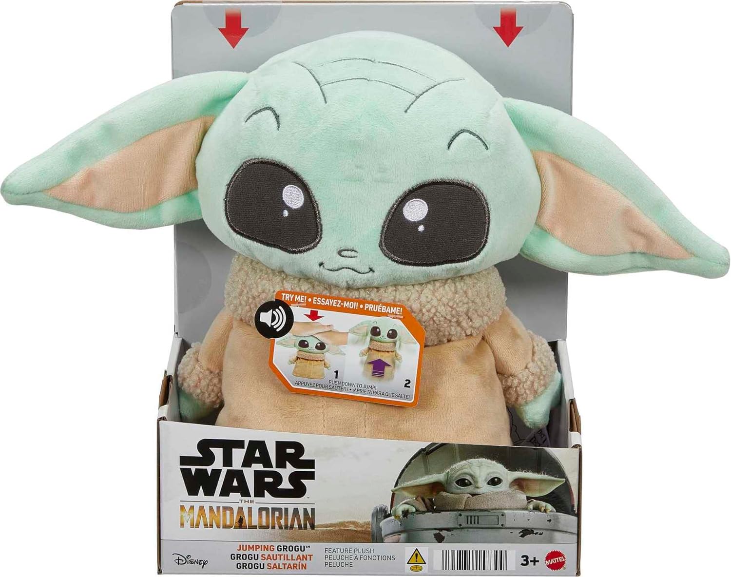 Star Wars Grogu Jumping Plush with Sounds