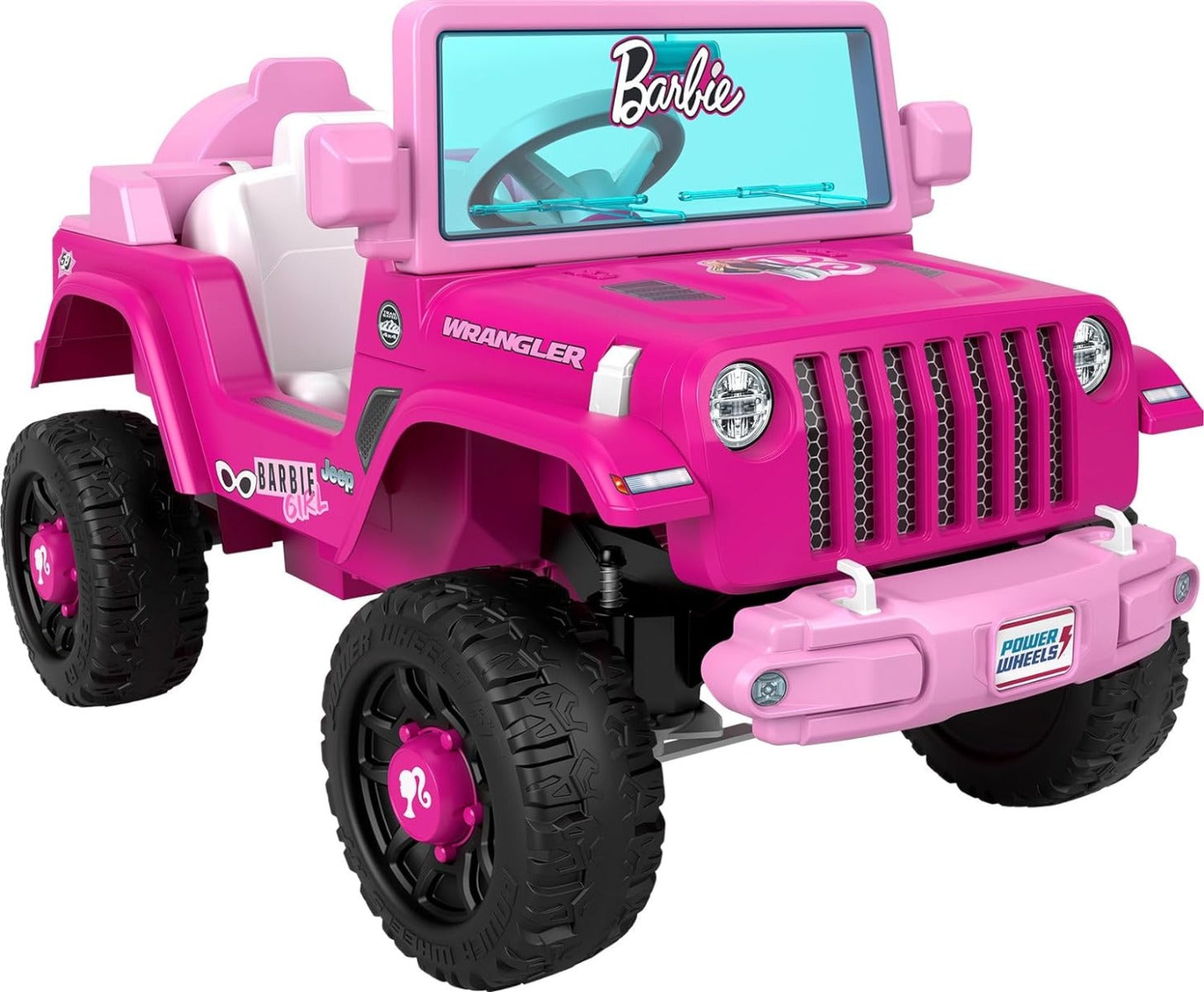 Fisher-Price, Power Wheels Vehículo Montable Barbie Jeep HPP70