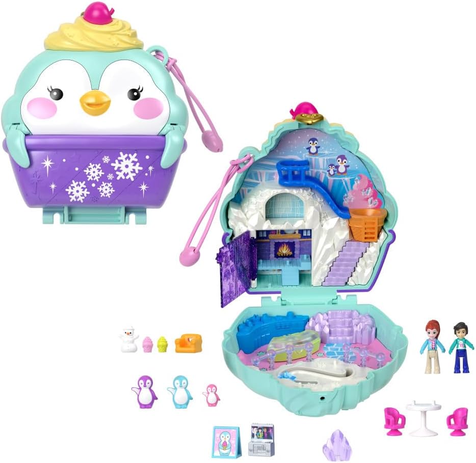 Polly Pocket Snow Penguin Pencil Case HRD34