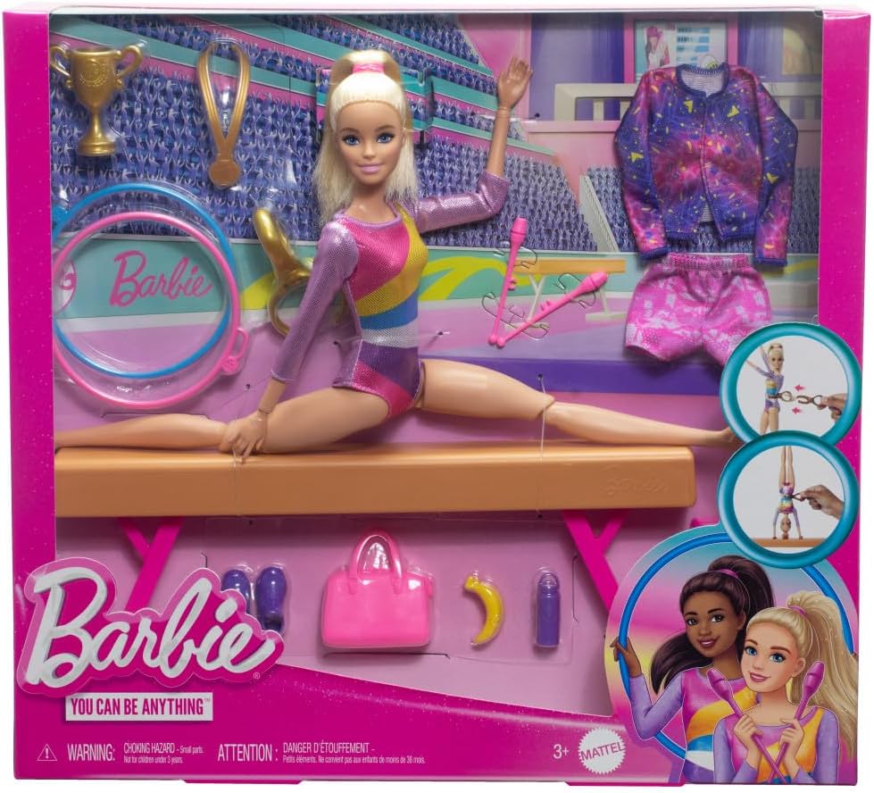 Barbie Professions Gymnast Blonde Hair HRG52