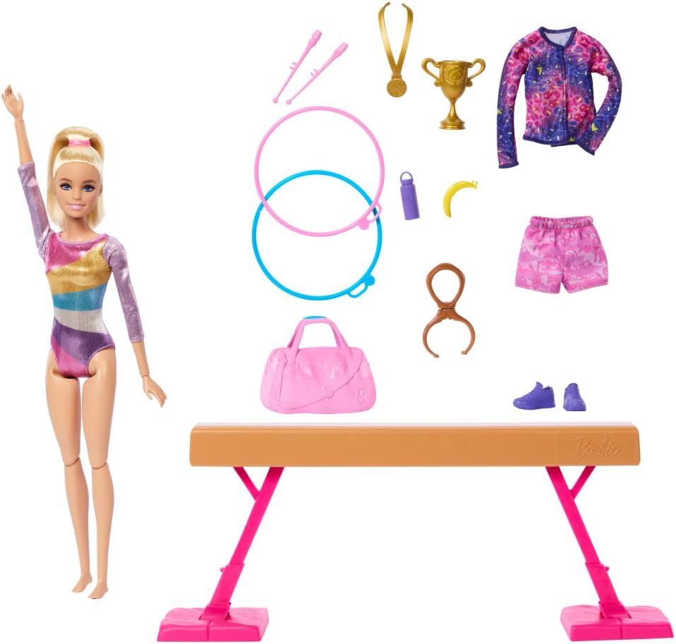 Barbie Professions Gymnast Blonde Hair HRG52