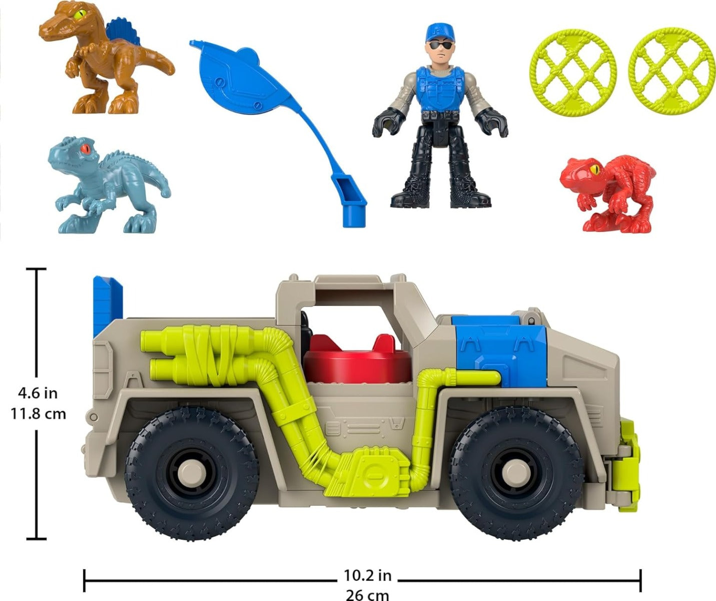 F-P Imaginext Jurassic World Rastreadora de Dinosaurios HRK69