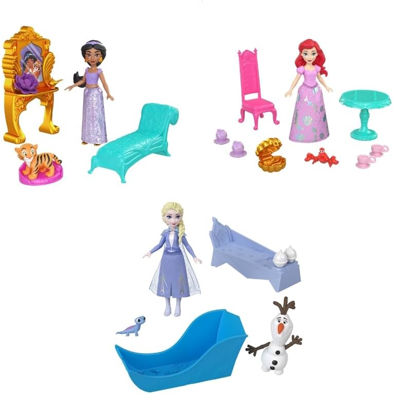 DISNEY PRINCESA MUÑECA DÍA DE AVENTURAS CON AMIGOS  HRN64