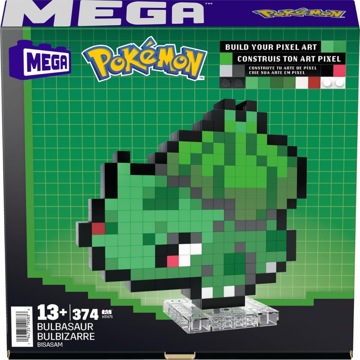 MEGA POKEMON BULBASAUR PIXEL HTH75