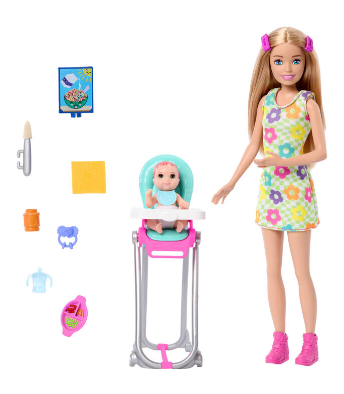 Barbie Skipper Hora del Desayuno con Bebé HTK35