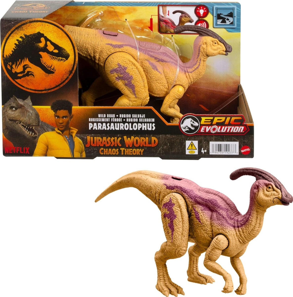 Mattel Jurassic World Dinosaur Roar Wild Parasaurolophus