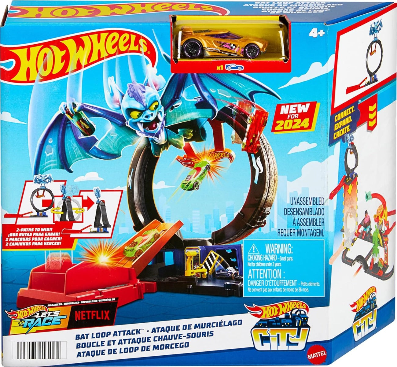 Hot Wheels City Ataque de Murciélago HTN78