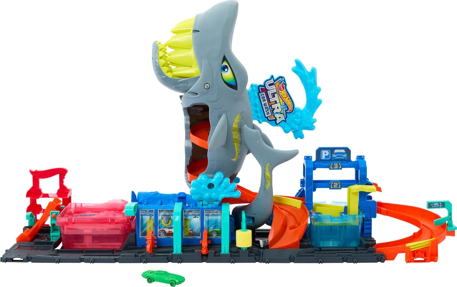 Hot Wheels City Mega Shark Car Wash