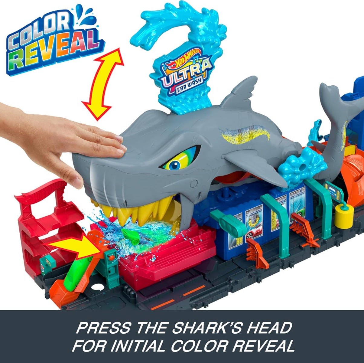 Hot Wheels City Mega Shark Car Wash