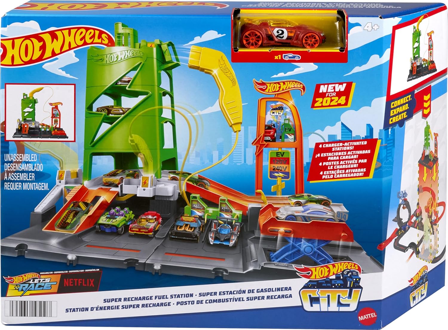 Hot Wheels City Super Gas Station HTN79