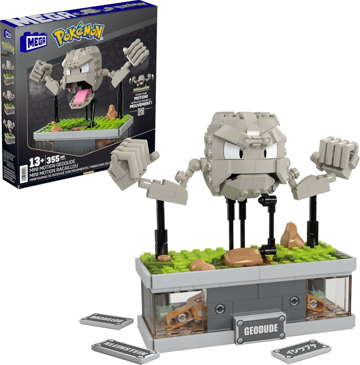 MEGA Pokémon Juguete de Construcción Minifigura de Geodude  HWR79