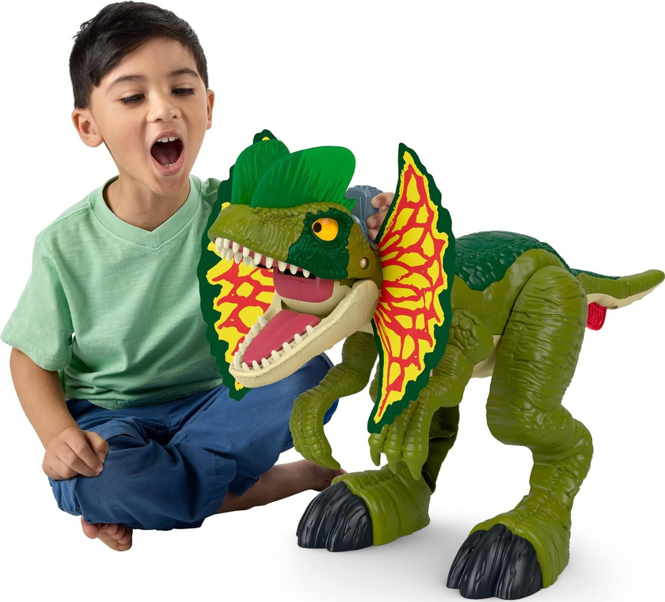 Imaginext Jurassic World Dinosaurio de Juguete Dilophosaurus HVY16