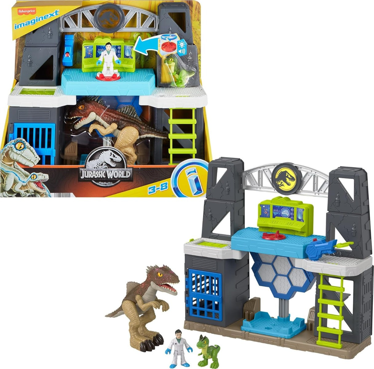 F-P Imaginext Jurassic World Playset Evo Scanner HVY26