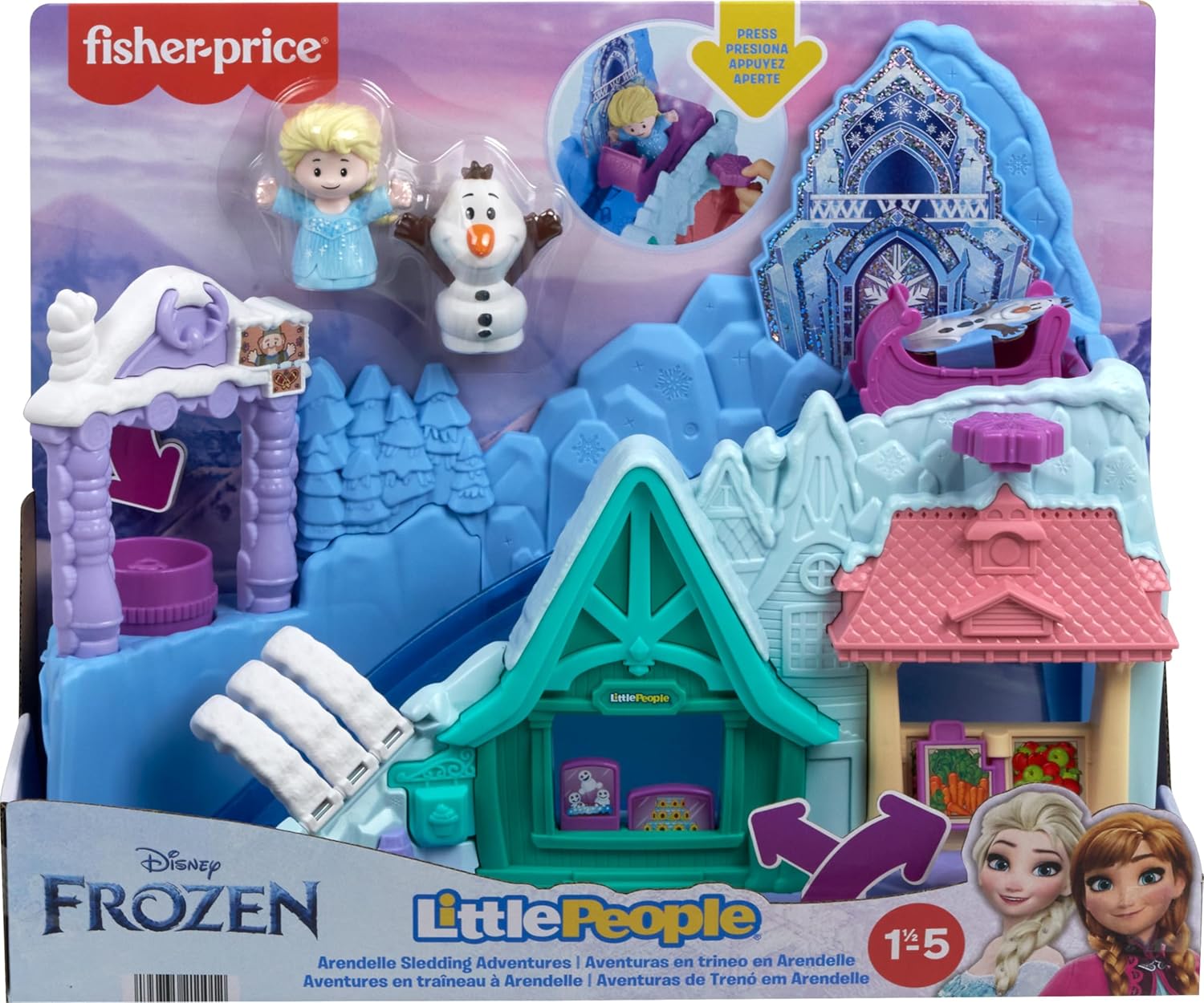 LITTLE PEOPLE FROZEN AVENTURAS EN TRINEO EN ARENDELLE    HWB34