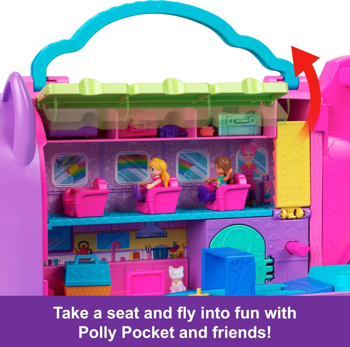 Polly Pocket Set de Juego Avión de GatO HWP19