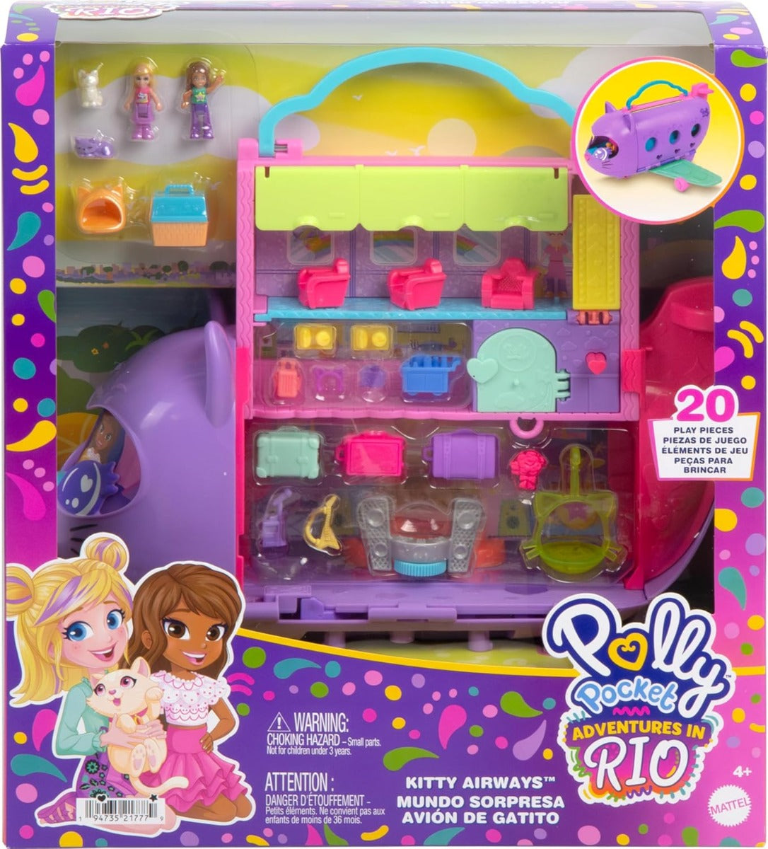 Polly Pocket Set de Juego Avión de GatO HWP19