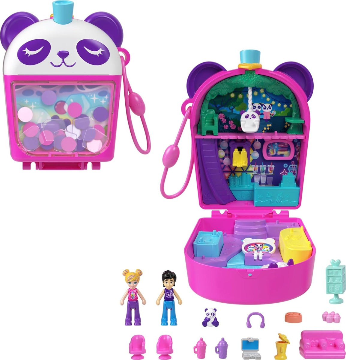 Polly Pocket Set de Juego Compacto Mundo Sorpresa Pandita 