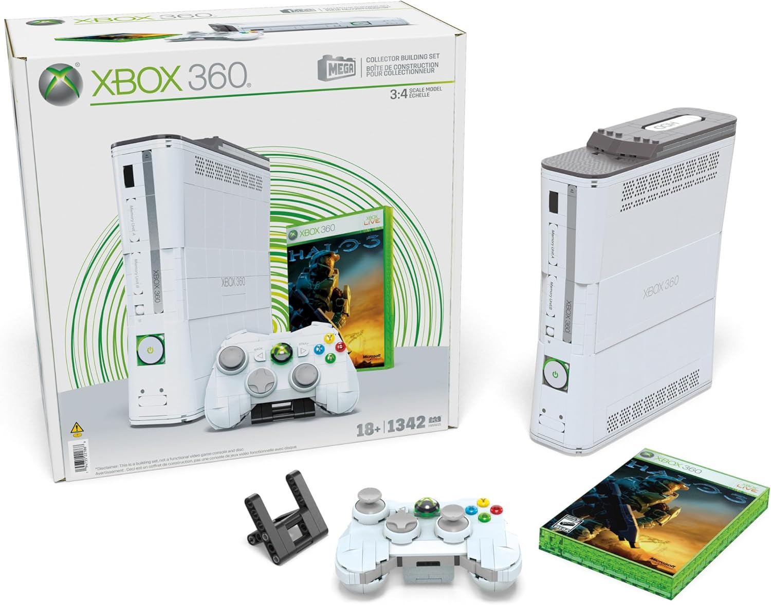 MEGA Xbox 360 Building Blocks Console Mattel HWW15