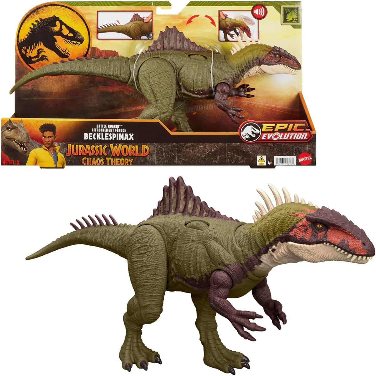 Jurassic World Battle Roar Becklespinax HXF52