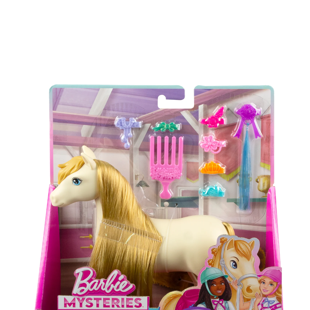 Barbie Detective: The Great Pony Horse Race Fun Hairstyles Surprise HXJ29