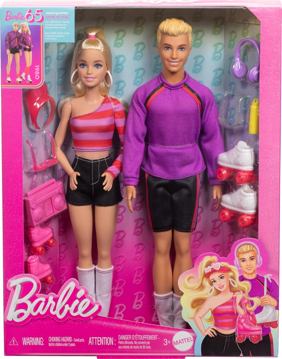 Barbie and Ken on Roller Skates Fashionistas 65th Anniversary HXK90