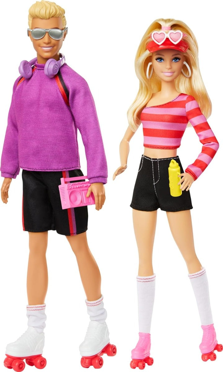 Barbie and Ken on Roller Skates Fashionistas 65th Anniversary HXK90