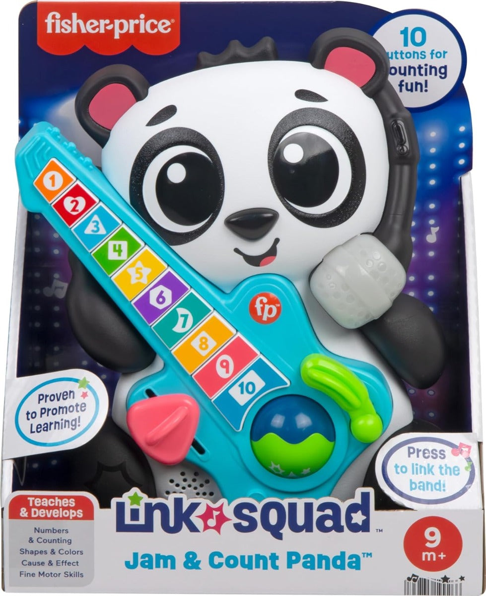 Fisher-Price Baby Learning Toy Link Squad Jam & Count Panda HYL16